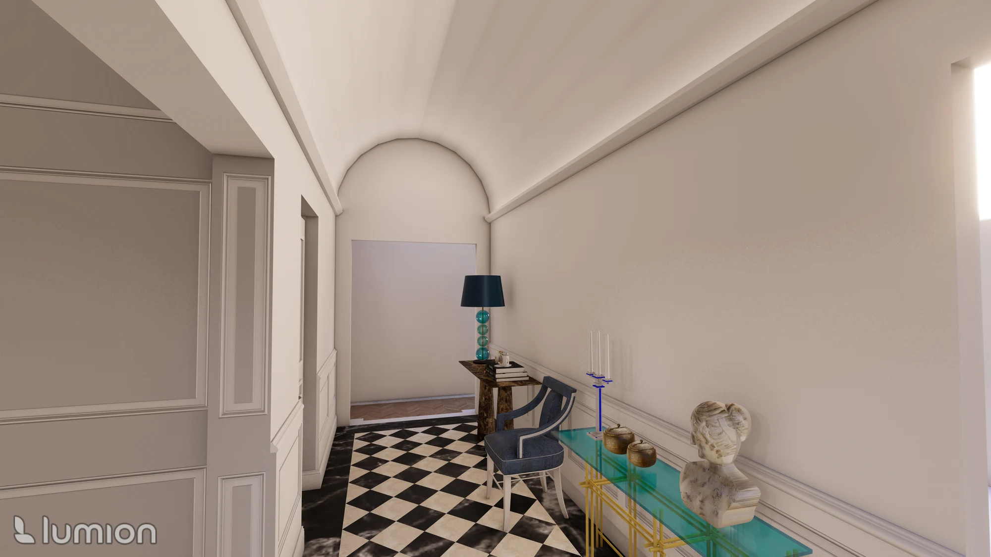 Appartement haussmannien — Entrée de l’appartement