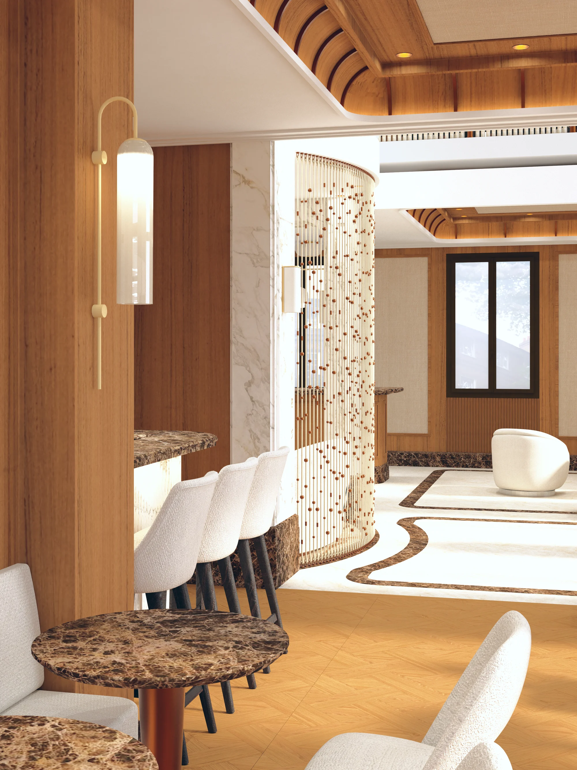 Hôtel La Note — Lobby et espace d’accueil